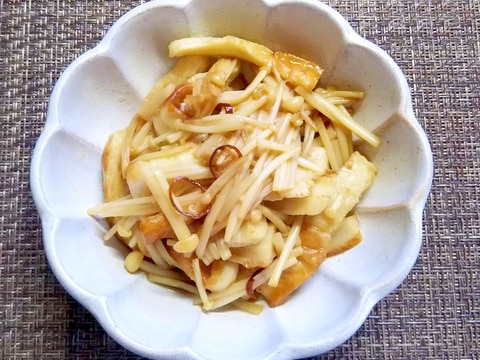 えのき茸と焼きちくわのきんぴら